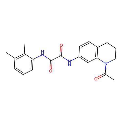 N-(1-acetyl-3,4-dihydro-2H-quinolin-7-yl)-N'-(2,3-dimethylphenyl)oxamide structure