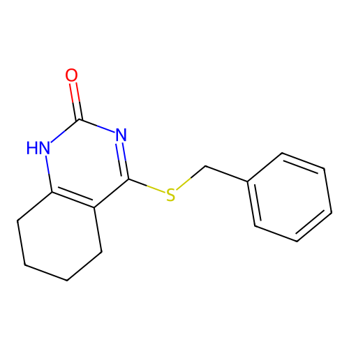 4-(benzylthio)-5,6,7,8-tetrahydroquinazolin-2(1H)-one structure