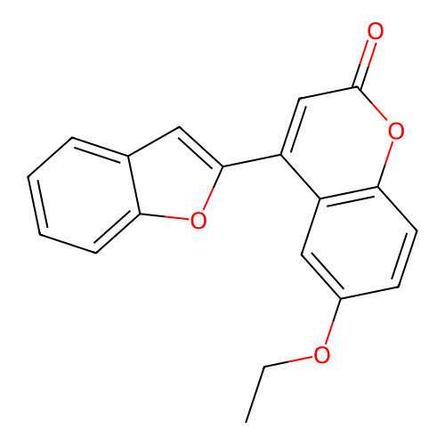 4-(1-benzofuran-2-yl)-6-ethoxy-2H-chromen-2-one structure