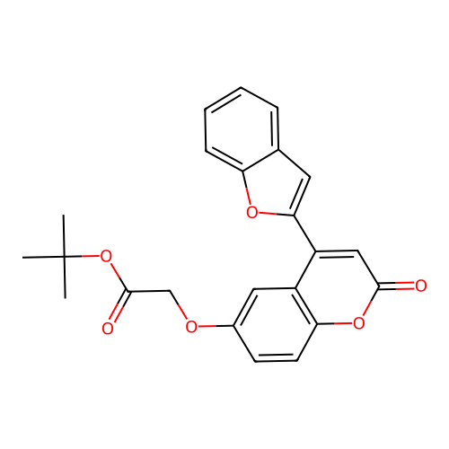 Tert-butyl 2-(4-benzo[d]furan-2-yl-2-oxochromen-6-yloxy)acetate structure