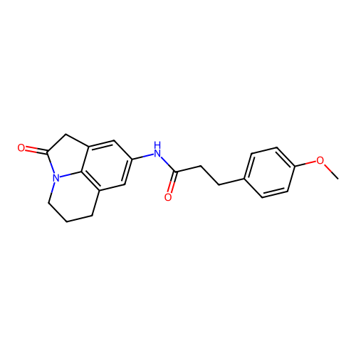 3-(4-methoxyphenyl)-N-(2-oxo-2,4,5,6-tetrahydro-1H-pyrrolo[3,2,1-ij]quinolin-8-yl)propanamide structure