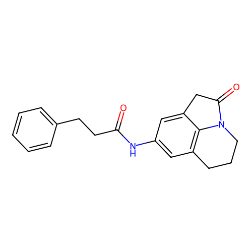 N-{2-oxo-1-azatricyclo[6.3.1.0^{4,12}]dodeca-4,6,8(12)-trien-6-yl}-3-phenylpropanamide structure
