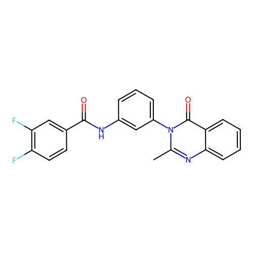 3,4-difluoro-N-[3-(2-methyl-4-oxoquinazolin-3-yl)phenyl]benzamide structure