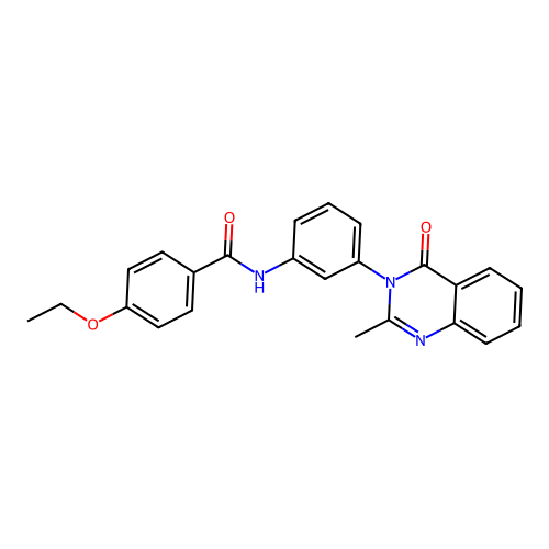 4-ethoxy-N-[3-(2-methyl-4-oxoquinazolin-3-yl)phenyl]benzamide structure