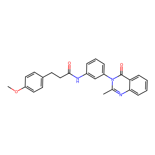 3-(4-methoxyphenyl)-N-[3-(2-methyl-4-oxoquinazolin-3-yl)phenyl]propanamide structure