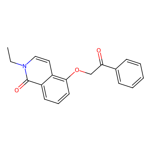 2-Ethyl-5-phenacyloxyisoquinolin-1-one structure
