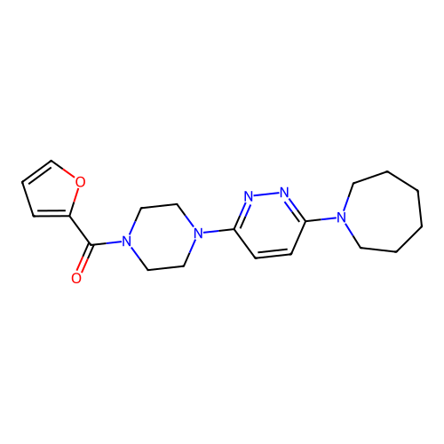 (4-(6-(Azepan-1-yl)pyridazin-3-yl)piperazin-1-yl)(furan-2-yl)methanone structure