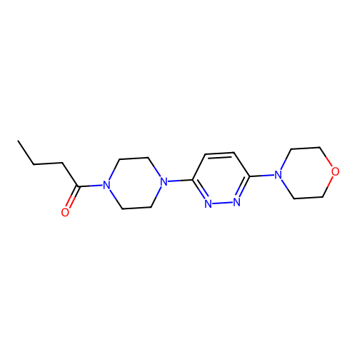 1-(4-(6-Morpholinopyridazin-3-yl)piperazin-1-yl)butan-1-one structure