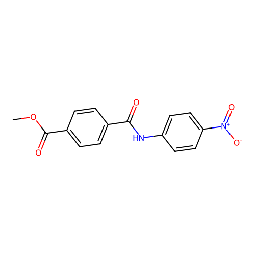 Benzoic acid, 4-[[(4-nitrophenyl)amino]carbonyl]-, methyl ester structure