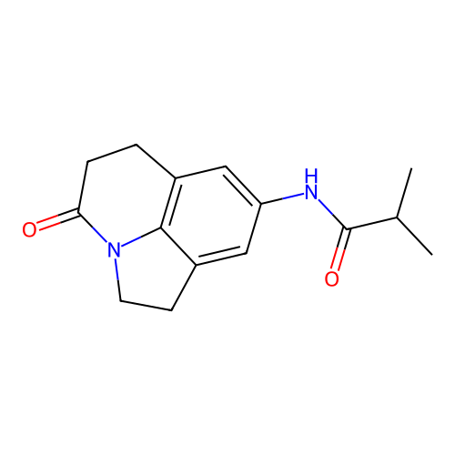 2-methyl-N-{11-oxo-1-azatricyclo[6.3.1.0^{4,12}]dodeca-4(12),5,7-trien-6-yl}propanamide structure