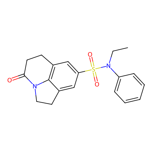 N-ethyl-4-oxo-N-phenyl-2,4,5,6-tetrahydro-1H-pyrrolo[3,2,1-ij]quinoline-8-sulfonamide structure