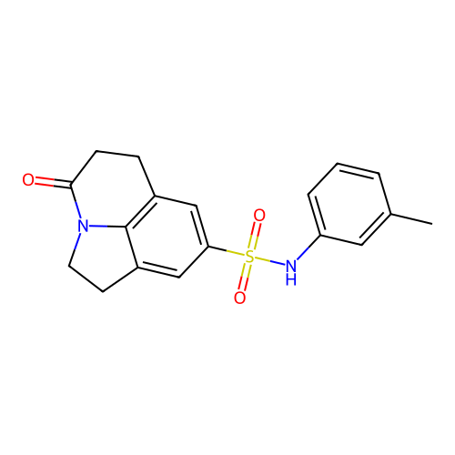 4-oxo-N-(m-tolyl)-2,4,5,6-tetrahydro-1H-pyrrolo[3,2,1-ij]quinoline-8-sulfonamide structure