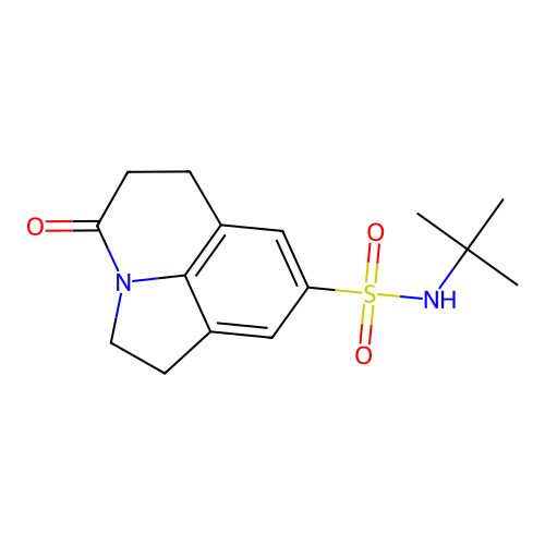 N-tert-butyl-11-oxo-1-azatricyclo[6.3.1.0^{4,12}]dodeca-4(12),5,7-triene-6-sulfonamide structure