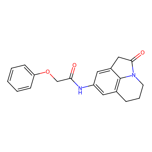 N-{2-oxo-1-azatricyclo[6.3.1.0^{4,12}]dodeca-4,6,8(12)-trien-6-yl}-2-phenoxyacetamide structure