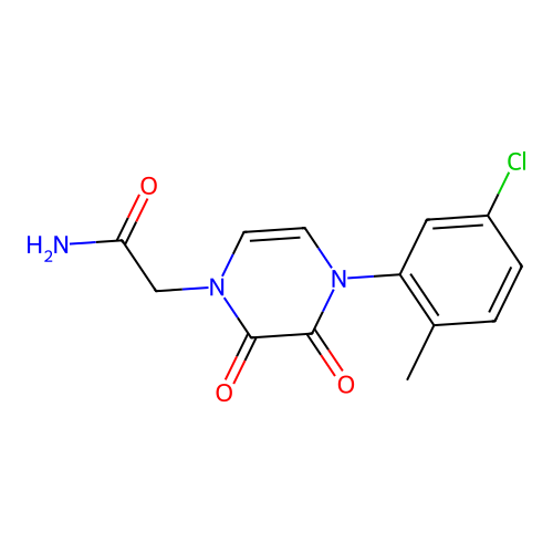 2-[4-(5-Chloro-2-methylphenyl)-2,3-dioxopyrazin-1-yl]acetamide structure