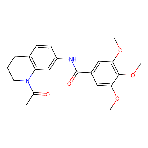 N-(1-acetyl-1,2,3,4-tetrahydroquinolin-7-yl)-3,4,5-trimethoxybenzamide structure