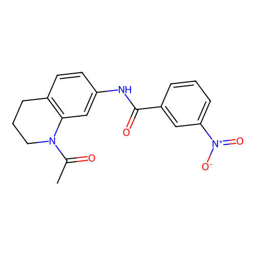 N-(1-acetyl-1,2,3,4-tetrahydroquinolin-7-yl)-3-nitrobenzamide structure