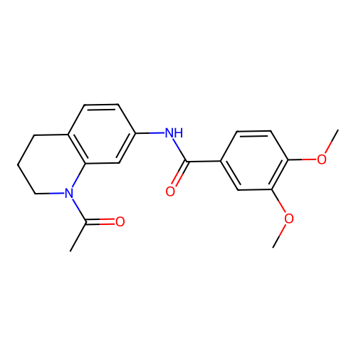 N-(1-acetyl-1,2,3,4-tetrahydroquinolin-7-yl)-3,4-dimethoxybenzamide structure