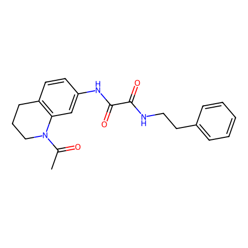 N1-(1-acetyl-1,2,3,4-tetrahydroquinolin-7-yl)-N2-phenethyloxalamide structure