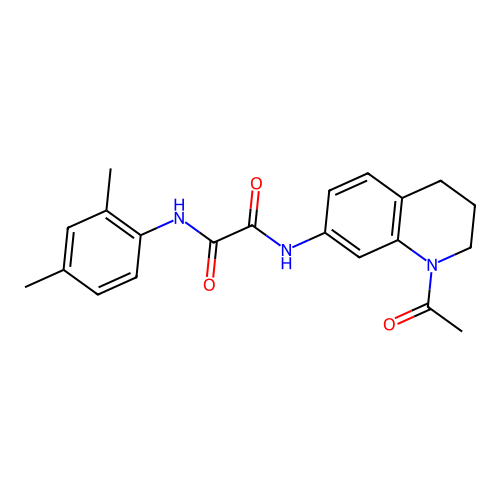 N-(1-acetyl-3,4-dihydro-2H-quinolin-7-yl)-N'-(2,4-dimethylphenyl)oxamide structure
