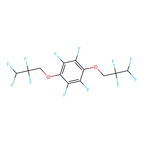 1,2,4,5-Tetrafluoro-3,6-bis(2,2,3,3-tetrafluoropropoxy)benzene structure