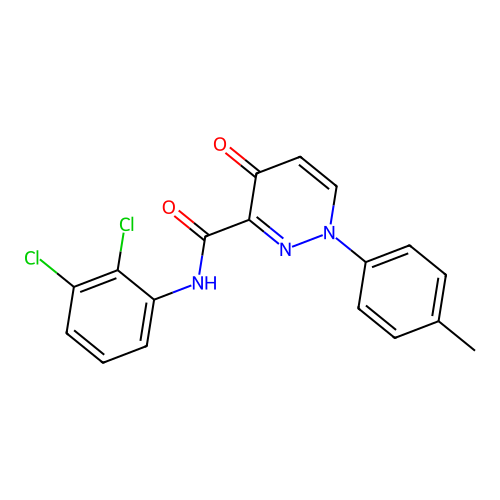 N-(2,3-dichlorophenyl)-1-(4-methylphenyl)-4-oxo-1,4-dihydropyridazine-3-carboxamide structure