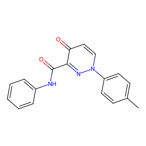 1-(4-methylphenyl)-4-oxo-N-phenyl-1,4-dihydropyridazine-3-carboxamide structure