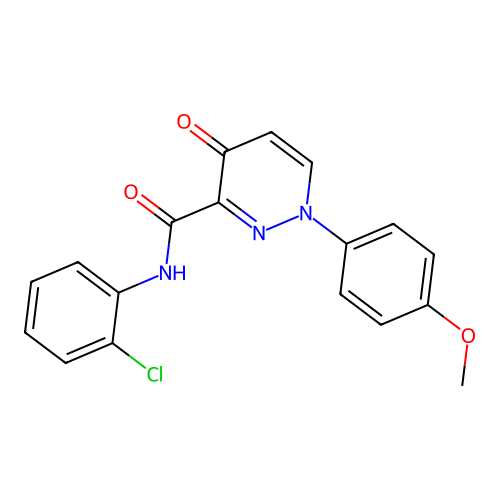 N-(2-chlorophenyl)-1-(4-methoxyphenyl)-4-oxo-1,4-dihydropyridazine-3-carboxamide structure