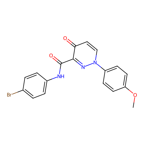 N-(4-bromophenyl)-1-(4-methoxyphenyl)-4-oxo-1,4-dihydropyridazine-3-carboxamide structure