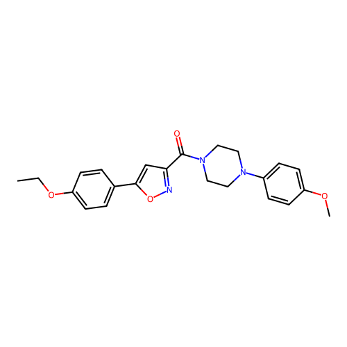 (5-(4-Ethoxyphenyl)isoxazol-3-yl)(4-(4-methoxyphenyl)piperazin-1-yl)methanone structure