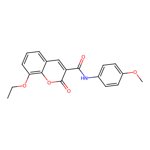 8-ethoxy-N-(4-methoxyphenyl)-2-oxo-2H-chromene-3-carboxamide structure