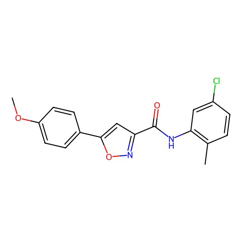 N-(5-chloro-2-methylphenyl)-5-(4-methoxyphenyl)-1,2-oxazole-3-carboxamide structure