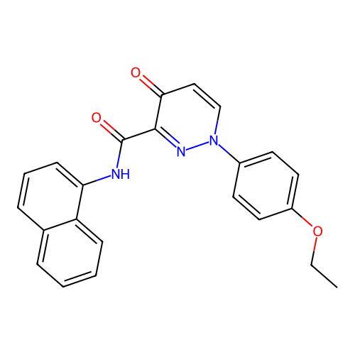 1-(4-ethoxyphenyl)-N-(naphthalen-1-yl)-4-oxo-1,4-dihydropyridazine-3-carboxamide structure