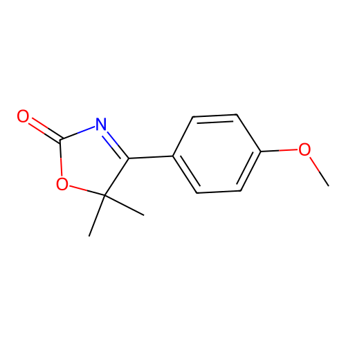 4-(4-Methoxyphenyl)-5,5-dimethyl-1,3-oxazol-2(5H)-one structure