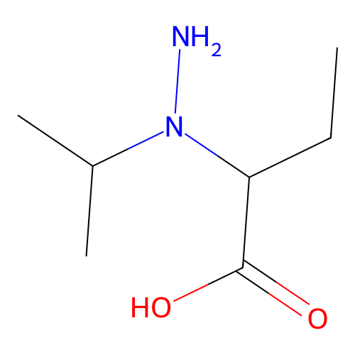 2-[1-(Propan-2-yl)hydrazinyl]butanoic acid structure