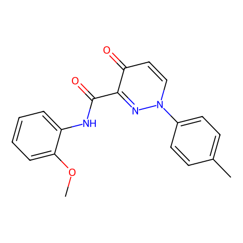 N-(2-methoxyphenyl)-1-(4-methylphenyl)-4-oxo-1,4-dihydropyridazine-3-carboxamide structure