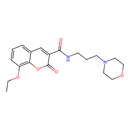 8-ethoxy-N-(3-morpholinopropyl)-2-oxo-2H-chromene-3-carboxamide structure