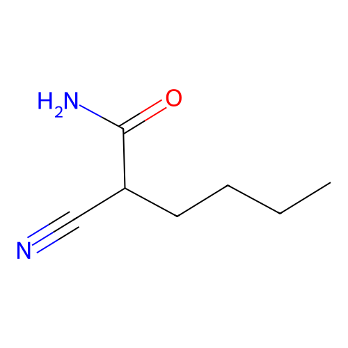 2-Cyanohexanamide structure