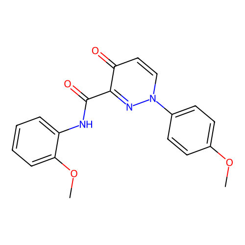 N-(2-methoxyphenyl)-1-(4-methoxyphenyl)-4-oxo-1,4-dihydropyridazine-3-carboxamide structure