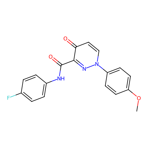 N-(4-fluorophenyl)-1-(4-methoxyphenyl)-4-oxo-1,4-dihydropyridazine-3-carboxamide structure