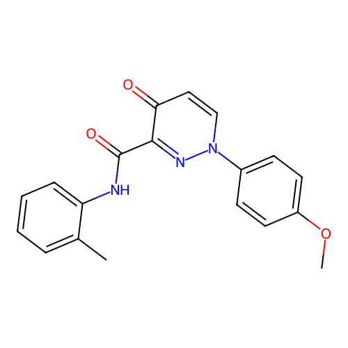 1-(4-methoxyphenyl)-N-(2-methylphenyl)-4-oxo-1,4-dihydropyridazine-3-carboxamide structure