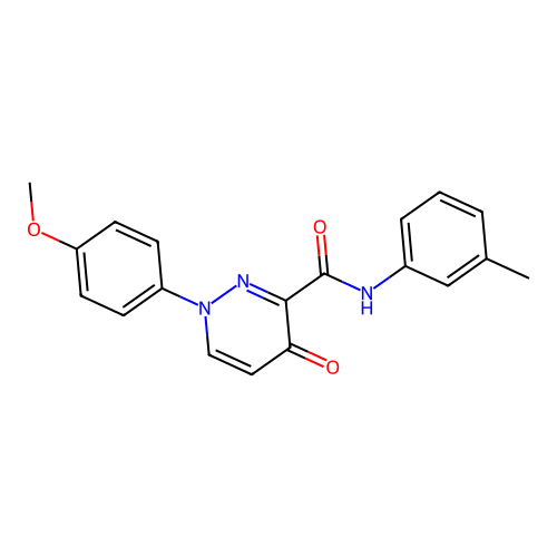 1-(4-methoxyphenyl)-N-(3-methylphenyl)-4-oxo-1,4-dihydropyridazine-3-carboxamide structure
