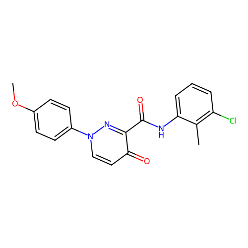 N-(3-chloro-2-methylphenyl)-1-(4-methoxyphenyl)-4-oxo-1,4-dihydropyridazine-3-carboxamide structure