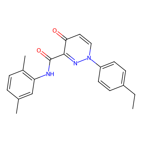 N-(2,5-dimethylphenyl)-1-(4-ethylphenyl)-4-oxo-1,4-dihydropyridazine-3-carboxamide structure