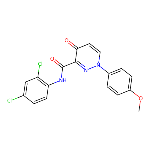 N-(2,4-dichlorophenyl)-1-(4-methoxyphenyl)-4-oxo-1,4-dihydropyridazine-3-carboxamide structure