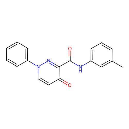 N-(3-methylphenyl)-4-oxo-1-phenyl-1,4-dihydropyridazine-3-carboxamide structure