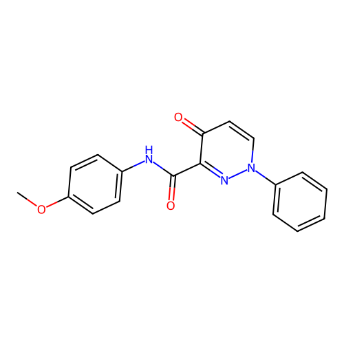 N-(4-methoxyphenyl)-4-oxo-1-phenyl-1,4-dihydropyridazine-3-carboxamide structure