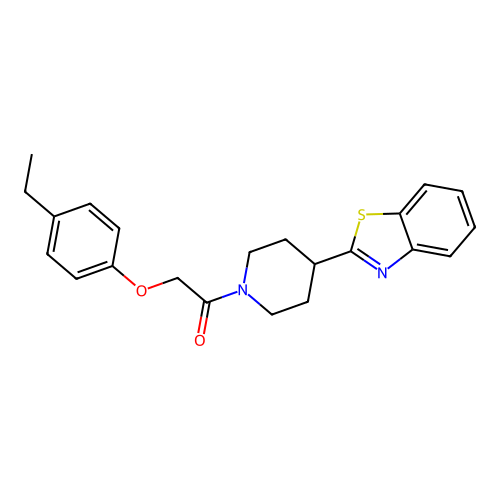 1-[4-(1,3-Benzothiazol-2-yl)piperidin-1-yl]-2-(4-ethylphenoxy)ethanone structure