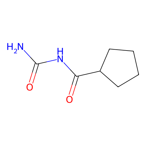 Cyclopentanecarboxamide, N-(aminocarbonyl)- structure
