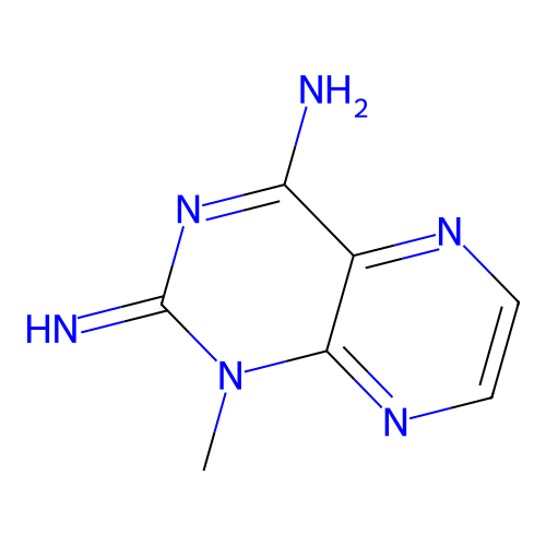 4-Imino-1-methyl-1,4-dihydro-2-pteridinamine structure
